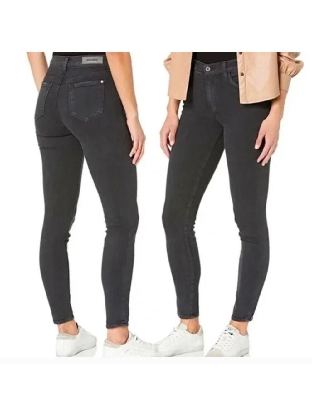 Baldwin Smoke Karlie High Rise Cropped Skinny Jeans Size 26